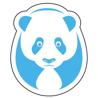 Big Panda Sticker (Baby Blue)
